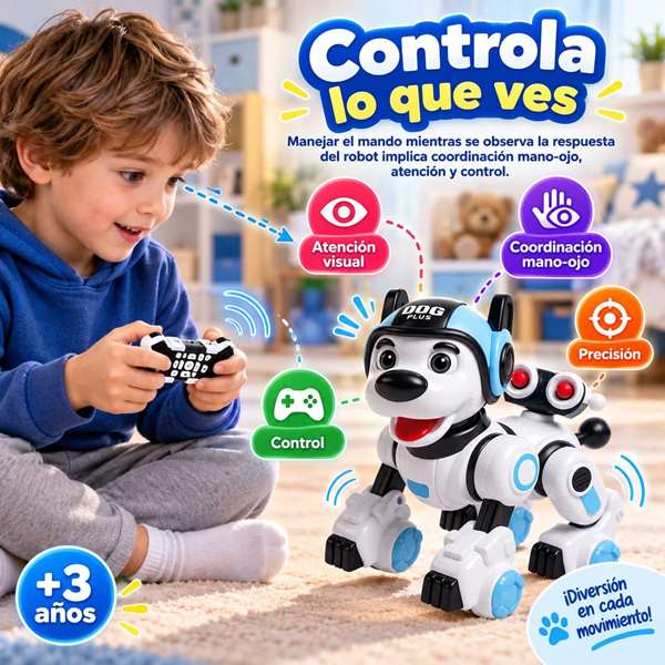 Crazon Robot Perro con Control Remoto y Funciones Educativas