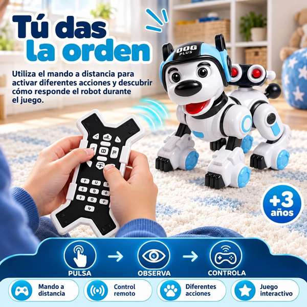Crazon Robot Perro con Control Remoto y Funciones Educativas
