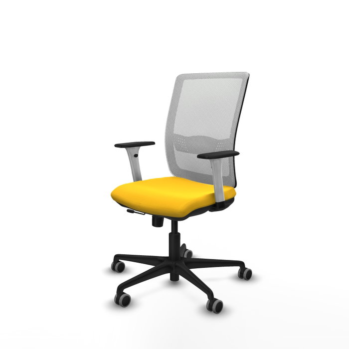 PIQUERAS Y CRESPO Silla de oficina Haches Amarillo y Blanco