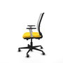 PIQUERAS Y CRESPO Silla de oficina Haches Amarillo y Blanco