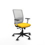 PIQUERAS Y CRESPO Silla de oficina Haches Amarillo y Blanco