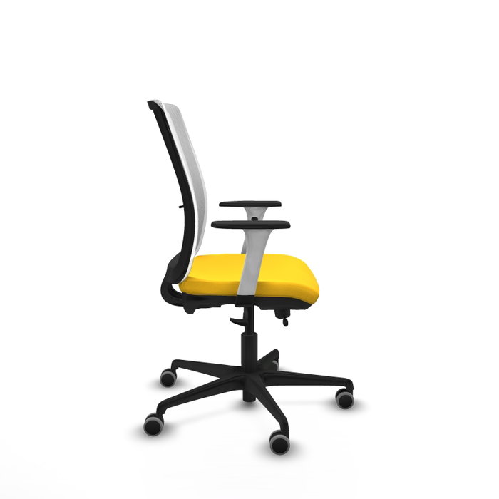 PIQUERAS Y CRESPO Silla de oficina Haches Amarillo y Blanco