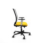 PIQUERAS Y CRESPO Silla de oficina Haches Amarillo y Blanco