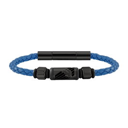 Police Joyería PJ26466BLN.02A Pulsera de Cuero para Hombre de 19 cm