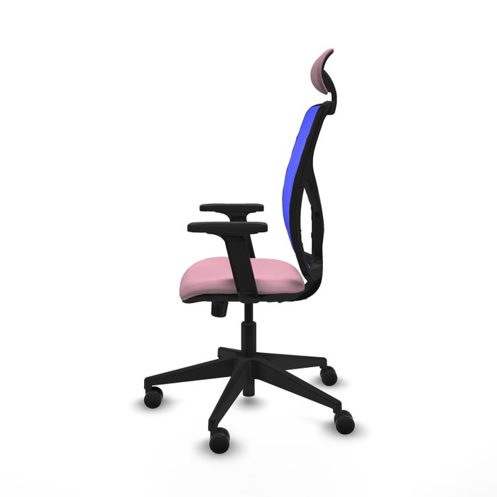PIQUERAS Y CRESPO Silla de oficina Motilla Rosa y Azul