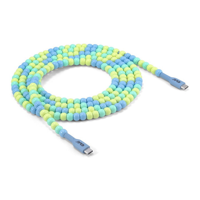 Club 3D CAC-3011 Cable USB-C a USB-C de 2m, 60W, 480Mbps, Azul/Verde Club 3D CAC-3011 Cable USB-C a USB-C de 2m, 60W, 480Mbps, Azul/Verde