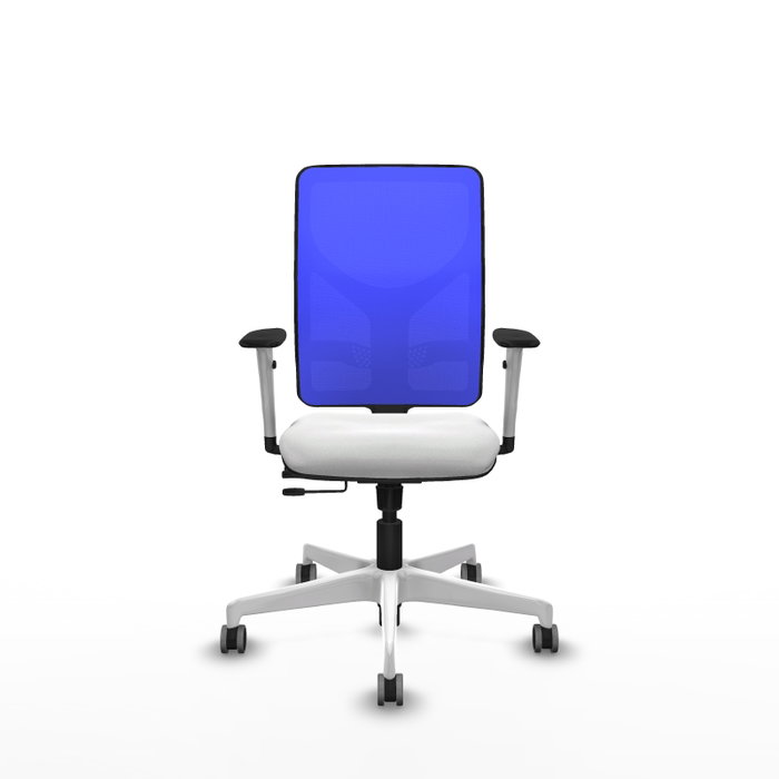 PIQUERAS Y CRESPO Silla de oficina Motilla Blanco y Azul PIQUERAS Y CRESPO Silla de oficina Motilla Blanco y Azul
