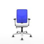PIQUERAS Y CRESPO Silla de oficina Motilla Blanco y Azul