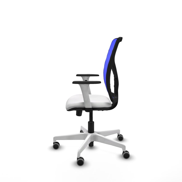 PIQUERAS Y CRESPO Silla de oficina Motilla Blanco y Azul PIQUERAS Y CRESPO Silla de oficina Motilla Blanco y Azul