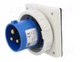 PAWBOL Conector de alimentación AC Macho 16A 400VAC 3 Pines