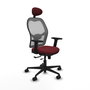 PIQUERAS Y CRESPO Silla de oficina Jorquera Sincro/Traslack Granate y Gris