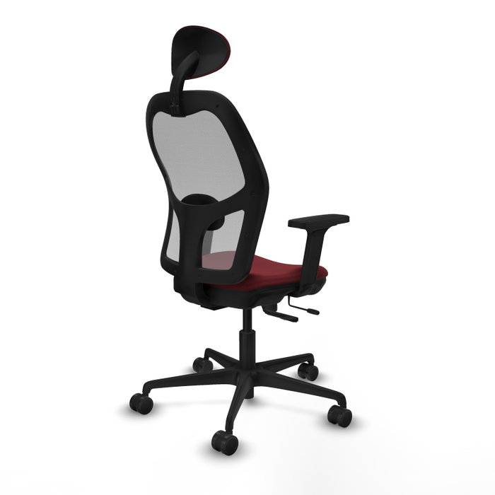 PIQUERAS Y CRESPO Silla de oficina Jorquera Sincro/Traslack Granate y Gris