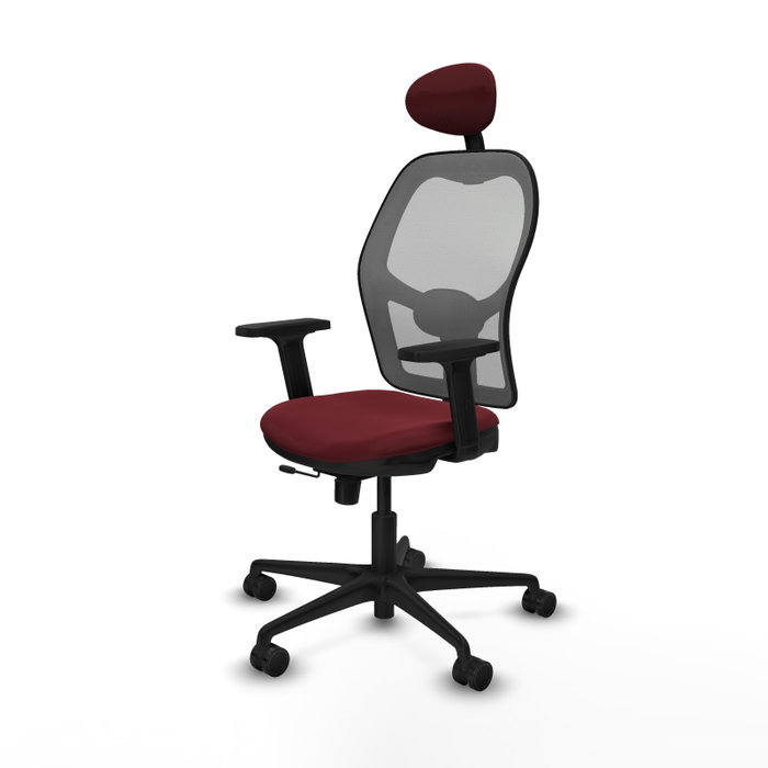 PIQUERAS Y CRESPO Silla de oficina Jorquera Sincro/Traslack Granate y Gris