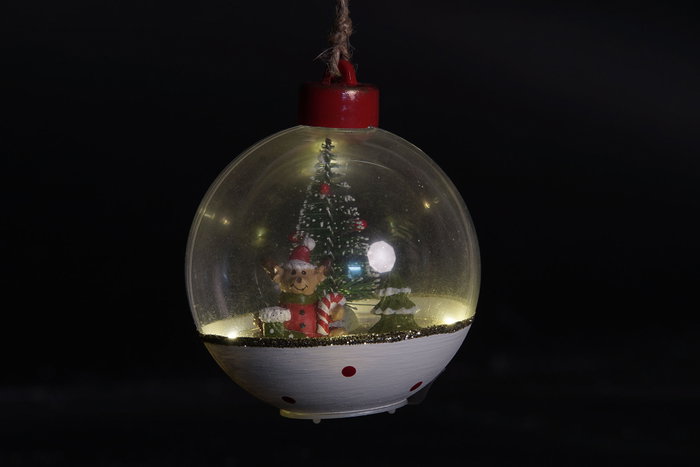DKD Home Decor Decoración Colgante PVC de Navidad con LED, Surtido de 4 Modelos