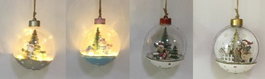 DKD Home Decor Decoración Colgante PVC de Navidad con LED, Surtido de 4 Modelos