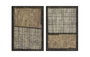DKD Home Decor Set de 2 Cuadros Lienzo Modernos 100x140 cm