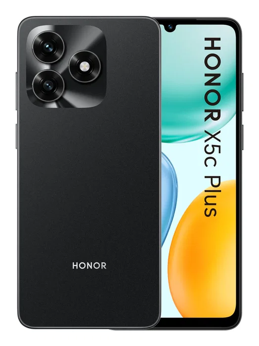 Honor X5c Plus Smartphone, 6.74" (17.1 cm) Pantalla 90 Hz, 4 GB RAM + 256 GB, Cámara Doble 50 MP, Batería 5260 mAh, Color Negro - MagicOS 9.0