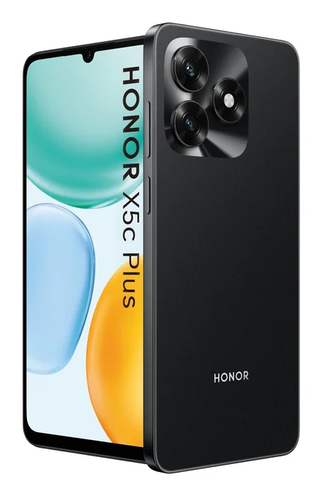 Honor X5c Plus Smartphone, 6.74" (17.1 cm) Pantalla 90 Hz, 4 GB RAM + 256 GB, Cámara Doble 50 MP, Batería 5260 mAh, Color Negro - MagicOS 9.0
