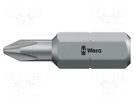 WERA Punta de destornillador Phillips PH1 de 32 mm