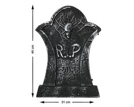 Lápida Decorativa Negra Con Telarañas Y RIP 44x31 cm - Halloween Terror