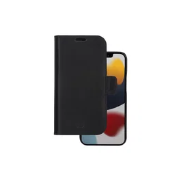 Lynge Funda cartera con cierre magnético de cuero negro para Apple iPhone 12 / iPhone 12 Pro (15.5 cm / 6.1") con 3 bolsillos para tarjetas
