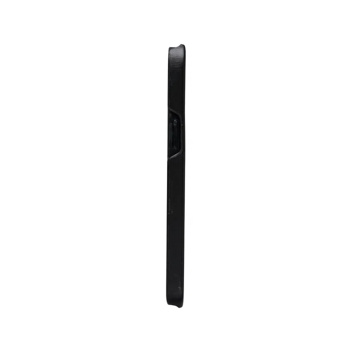 Lynge Funda cartera con cierre magnético de cuero negro para Apple iPhone 12 / iPhone 12 Pro (15.5 cm / 6.1") con 3 bolsillos para tarjetas