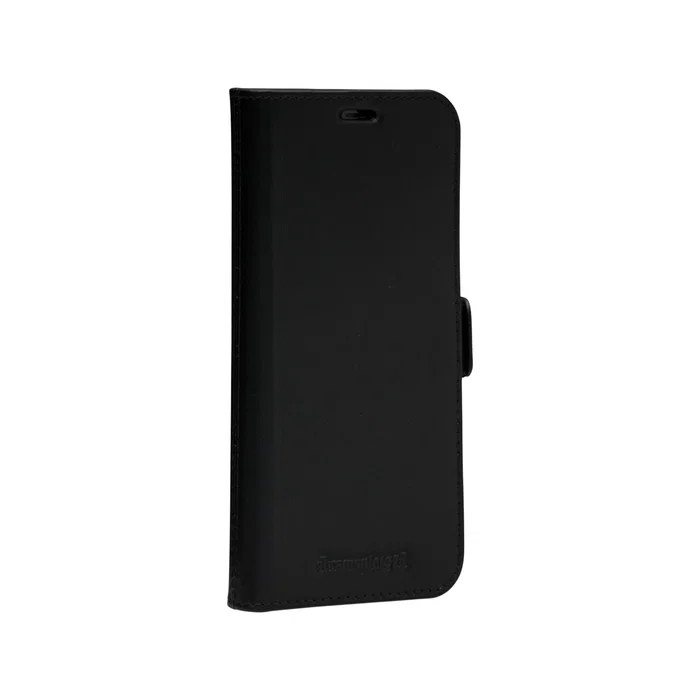 Lynge Funda cartera con cierre magnético de cuero negro para Apple iPhone 12 / iPhone 12 Pro (15.5 cm / 6.1") con 3 bolsillos para tarjetas