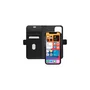 Lynge Funda cartera con cierre magnético de cuero negro para Apple iPhone 12 / iPhone 12 Pro (15.5 cm / 6.1") con 3 bolsillos para tarjetas