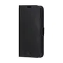 Lynge Funda cartera con cierre magnético de cuero negro para Apple iPhone 12 / iPhone 12 Pro (15.5 cm / 6.1") con 3 bolsillos para tarjetas
