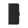 Lynge Funda cartera con cierre magnético de cuero negro para Apple iPhone 12 / iPhone 12 Pro (15.5 cm / 6.1") con 3 bolsillos para tarjetas
