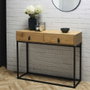 Home Deco Factory Consola con 2 Cajones Abbott