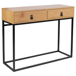 Home Deco Factory Consola con 2 Cajones Abbott