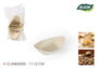 Algon Set de 12 Barquillas de Madera para Postres o Snacks, 10 cm de Largo, Incluye Dimensiones 6x3x12 cm (24 Unidades)