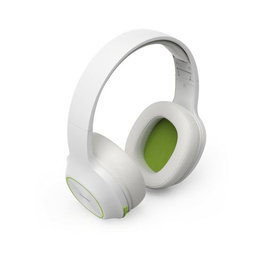 HAMA Spirit Calypso II Auriculares Diadema Bluetooth Inalámbricos con Micrófono - 60h Autonomía, Sonido con Refuerzo de Bajos, Almohadillas Circumaurales Plegables, Blanco