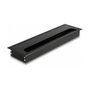 DeLOCK Pasacables para montaje en mesa con cepillo 280 x 80 x 28 mm Negro