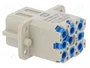 HARTING Han Q Plantilla de Contacto Hembra 16A 500V 9 Pines