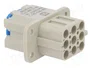 HARTING Han Q Plantilla de Contacto Hembra 16A 500V 9 Pines