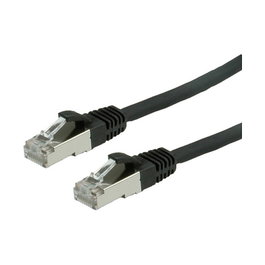 VALUE Cable de Red Patchkabel CAT6 Clase E S/FTP PiMF LSOH 3 m Negro - Categoría 6, 3 metros, Halógeno Free