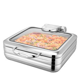 OYV SILICY Chaffing Dish GN 2/3 para Buffet y Exposición, 44 cm ancho x 48 cm largo x 18 cm alto, Capacidad 5.5 litros