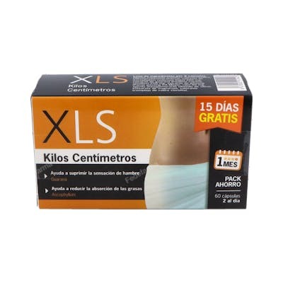 XLS Kilos Centimetros 30+30 Cápsulas Pack Duplo