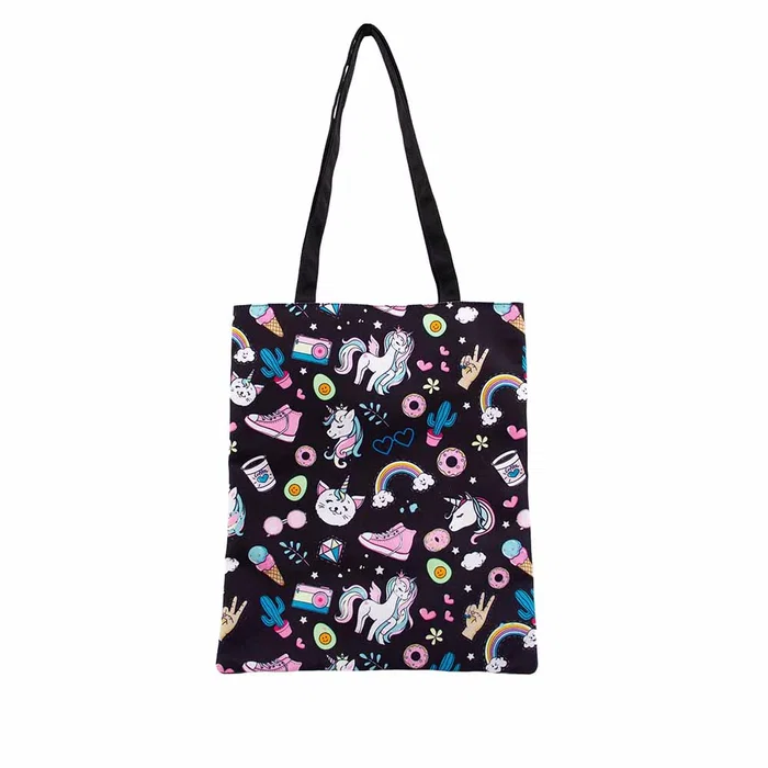 Oh My Pop Bolsa Tote Shopping Bag Illusion Negro Oh My Pop Bolsa Tote Shopping Bag Illusion Negro
