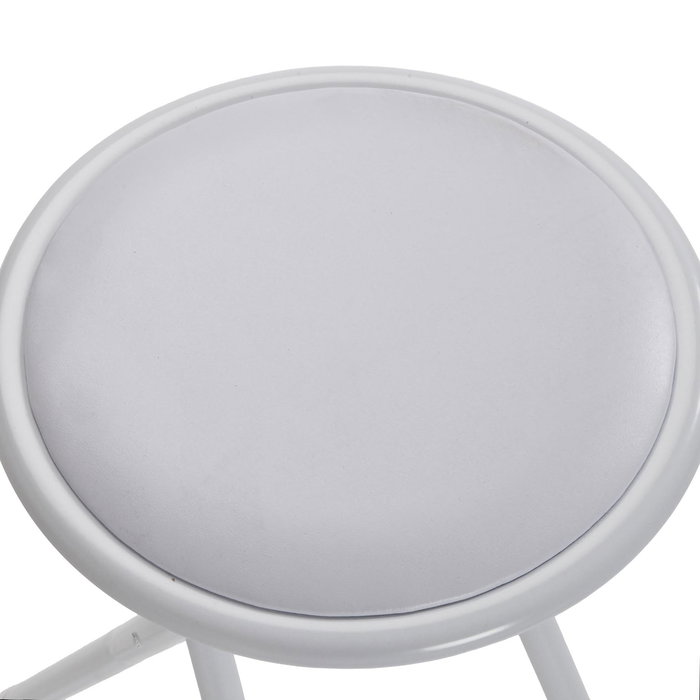 Versa Taburete Plegable Toby Blanco 30x45 cm (4 Unidades)