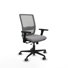 PIQUERAS Y CRESPO Silla de oficina Haches Gris con mecanismo Sincro/Traslack
