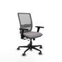 PIQUERAS Y CRESPO Silla de oficina Haches Gris con mecanismo Sincro/Traslack