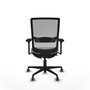 PIQUERAS Y CRESPO Silla de oficina Haches Gris con mecanismo Sincro/Traslack