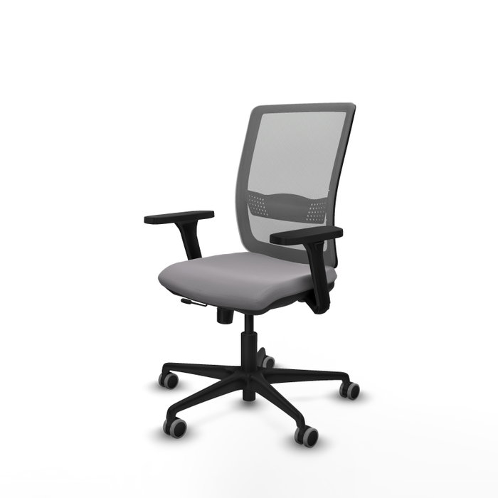 PIQUERAS Y CRESPO Silla de oficina Haches Gris con mecanismo Sincro/Traslack PIQUERAS Y CRESPO Silla de oficina Haches Gris con mecanismo Sincro/Traslack