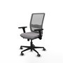 PIQUERAS Y CRESPO Silla de oficina Haches Gris con mecanismo Sincro/Traslack