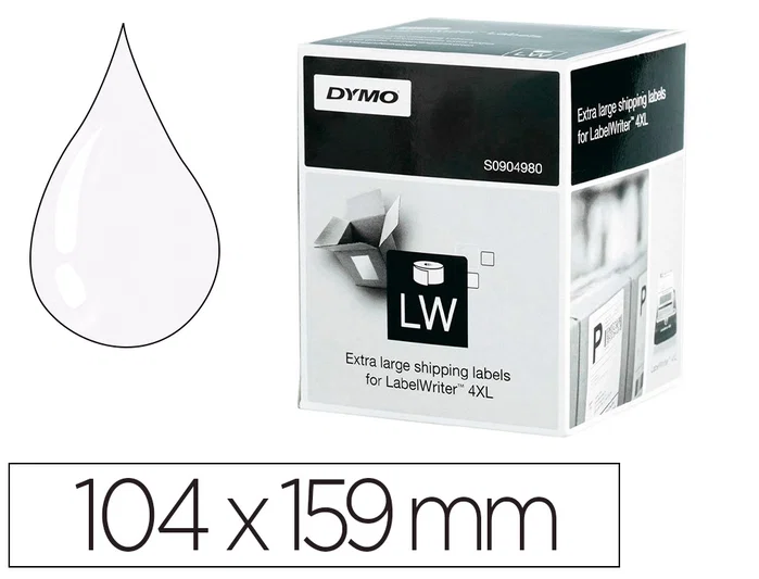 Dymo Etiquetas de Envío XL 104x159 mm Blanco Dymo Etiquetas de Envío XL 104x159 mm Blanco