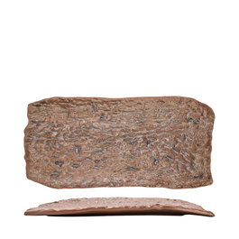 Summa Fuente Patacón Marrón para Vajilla de Gres, 30x14 cm