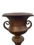 DKD Home Decor Jarrón de Hierro Colado Patinado Óxido Marrón